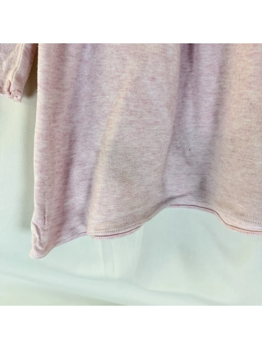 Ralph Lauren Pink Ruffle Dress Girl's Sz 18 months Button Long Sleeve